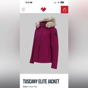 Obermeyer Tuscany Elite Ski Jacket in Purple Falls